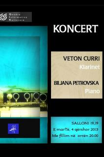 Koncert-Veton Curri, klarinet Biljana Petreska, piano